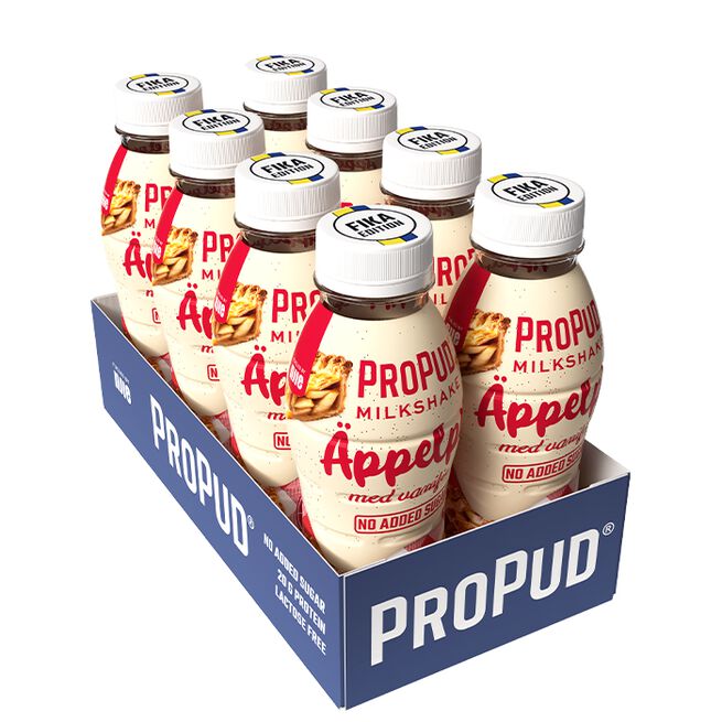 8 x ProPud Protein Milkshake, 330 ml Äppelpaj