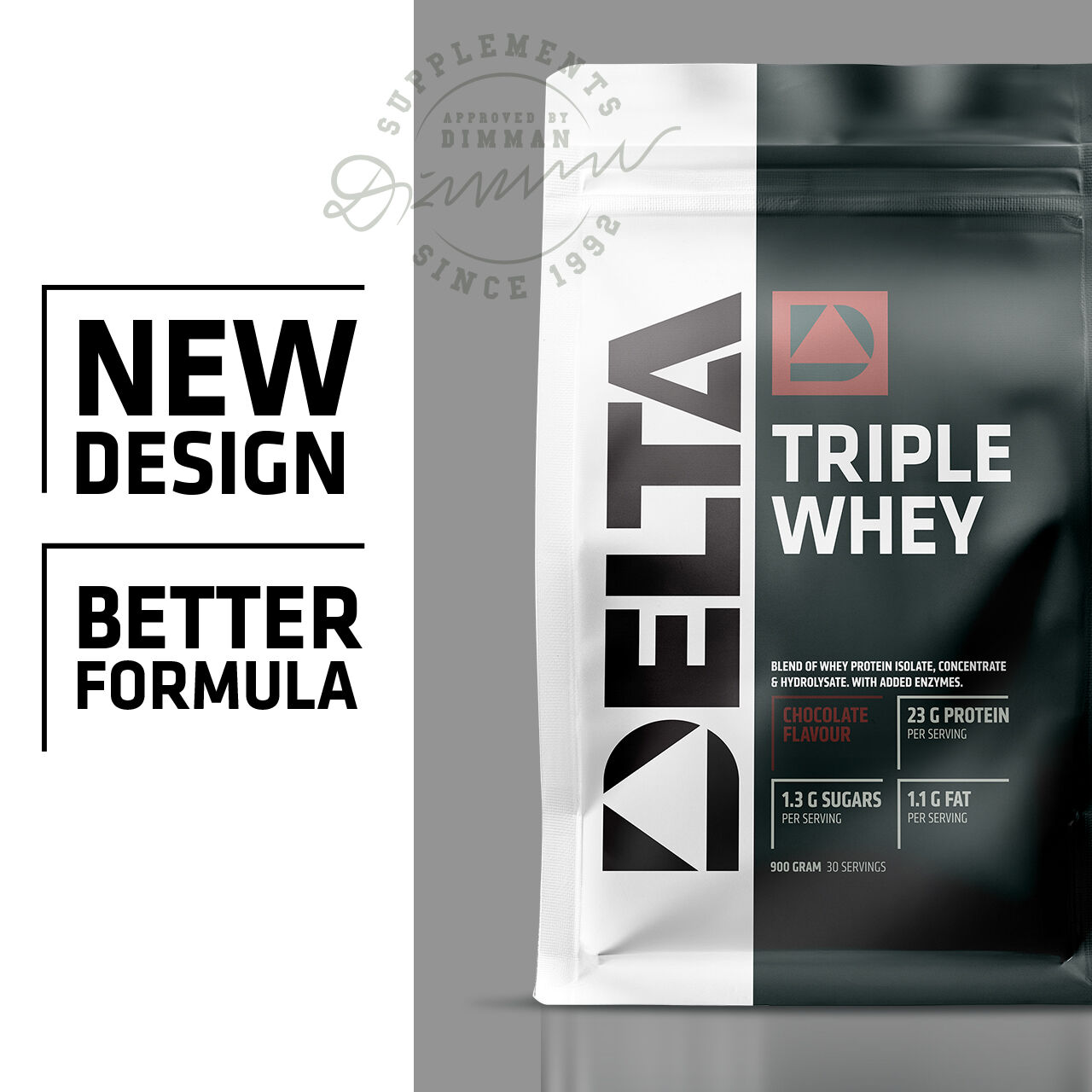 Triple Whey Valleprotein 900 g Chocolate