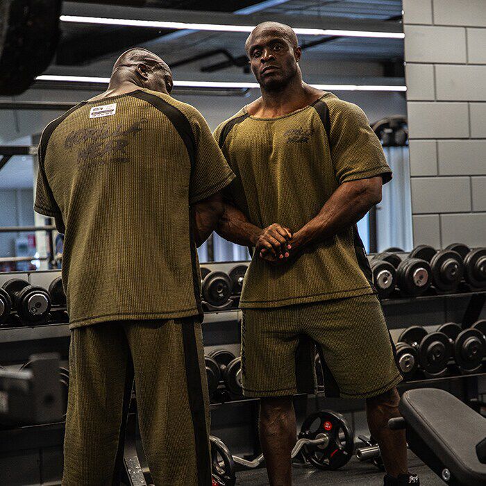 Augustine Old School Work Out Top, Army Green