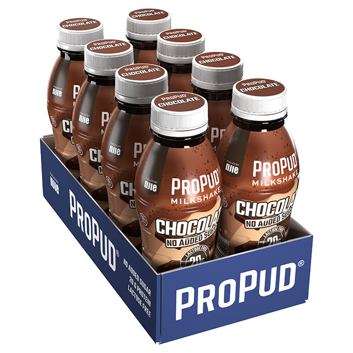 8 x ProPud Protein Milkshake, 330 ml Choklad