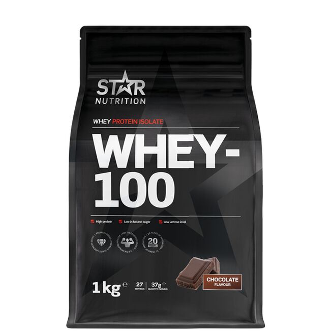 Whey-100 Valleprotein 1 kg Choklad
