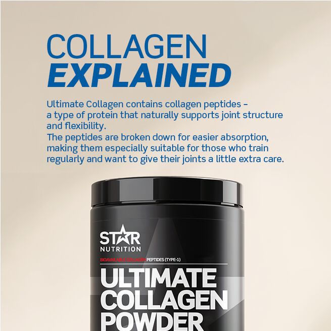 Ultimate Collagen Powder Collagen peptider 400 g Lemonade