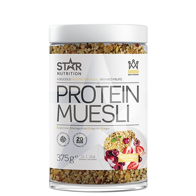 Protein Muesli, 375 g Red Fruits