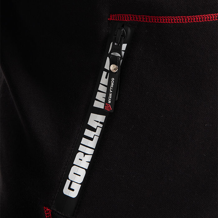 Georgia Hoodie med lynl&aring;s, Sort