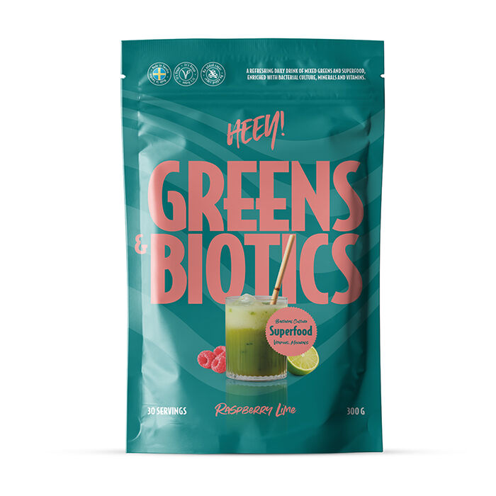 Greens & Biotics Superfood + Immune Booster 300g Hallon Lime