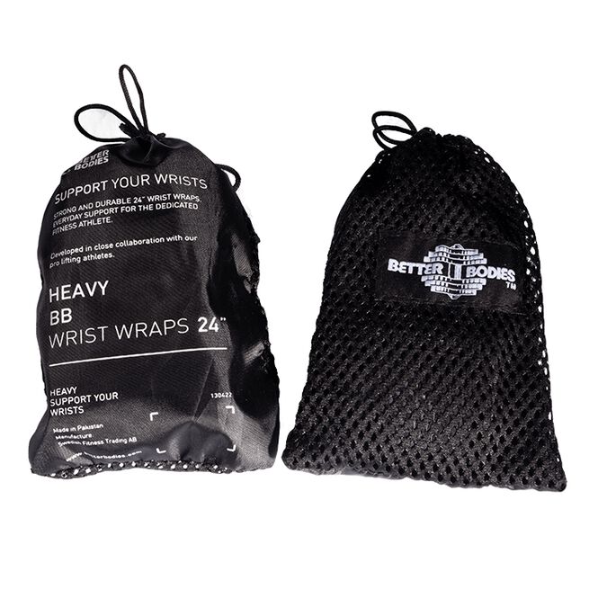 Heavy BB Wrist Wraps 60 cm Sort