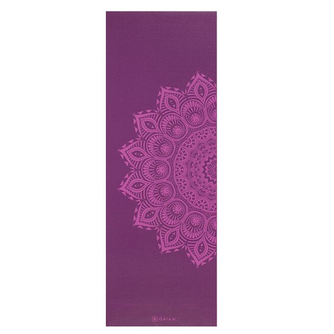 Yogamåtte 6mm Lilla Mandala