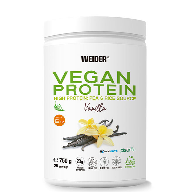 Vegansk proteinpulver 750 g Vanilla