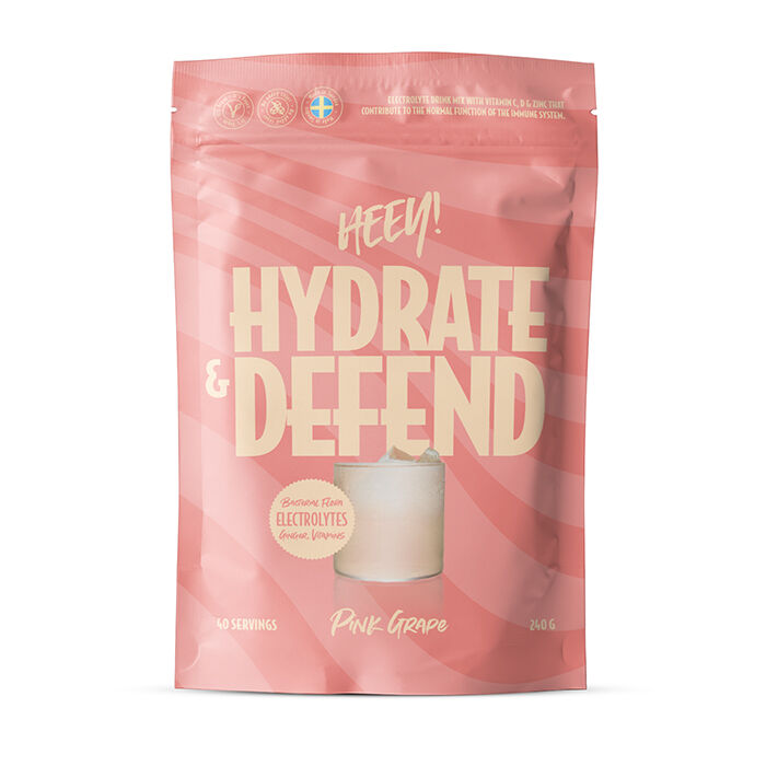 Hydrate & Defend Elektrolyter 240 g Rosa Grapefrukt