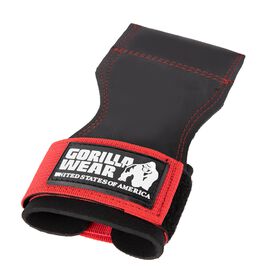 Gorilla Wear Lifting Grips, Black/Red Lifting Gripps Sort/Rød