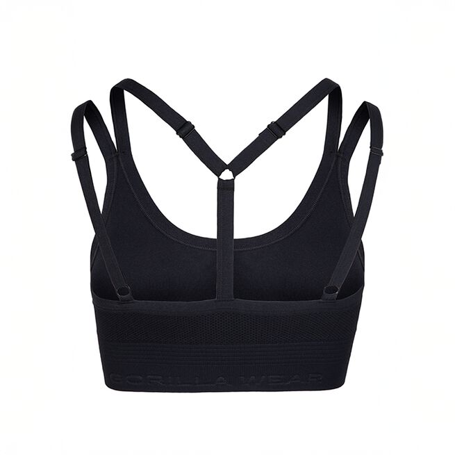 Whitney sømløs sports-BH sort