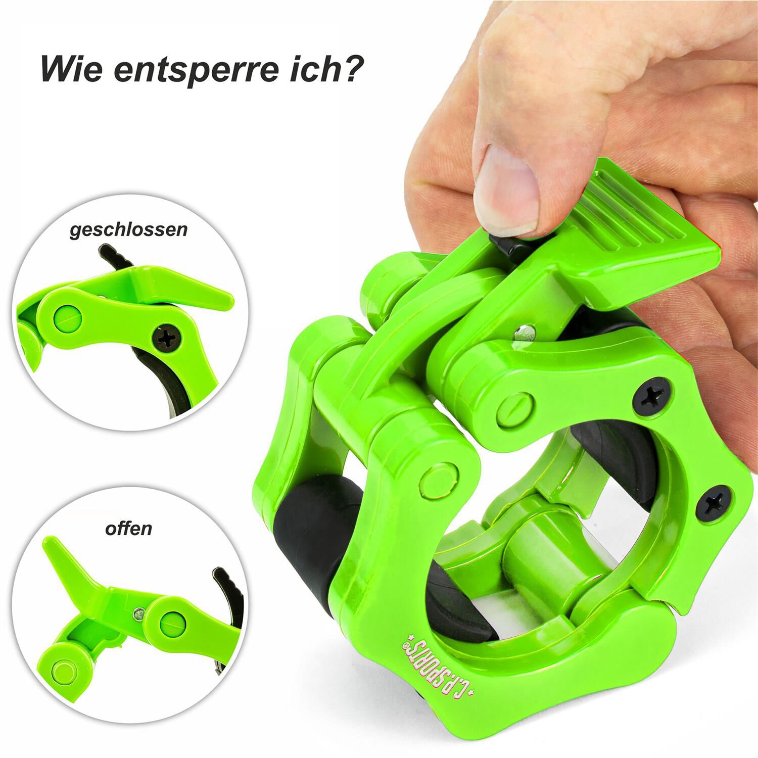 Jaw Lock l&aring;seklemmer 50 mm Gr&oslash;n  