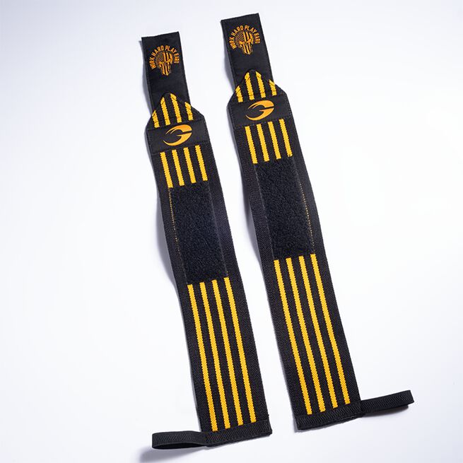 Hardcore Wrist Wraps 18 inch, Black/Yellow