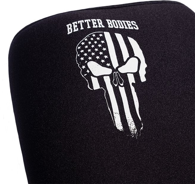 Skull Neoprene Knee Sleeve, Black