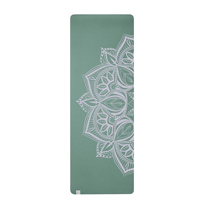 Mandala Point Yogamåtte 6 mm Grøn