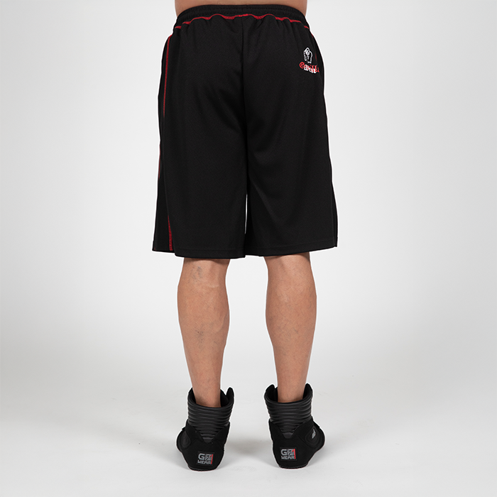 Marlow Mesh Shorts Sort R&oslash;d