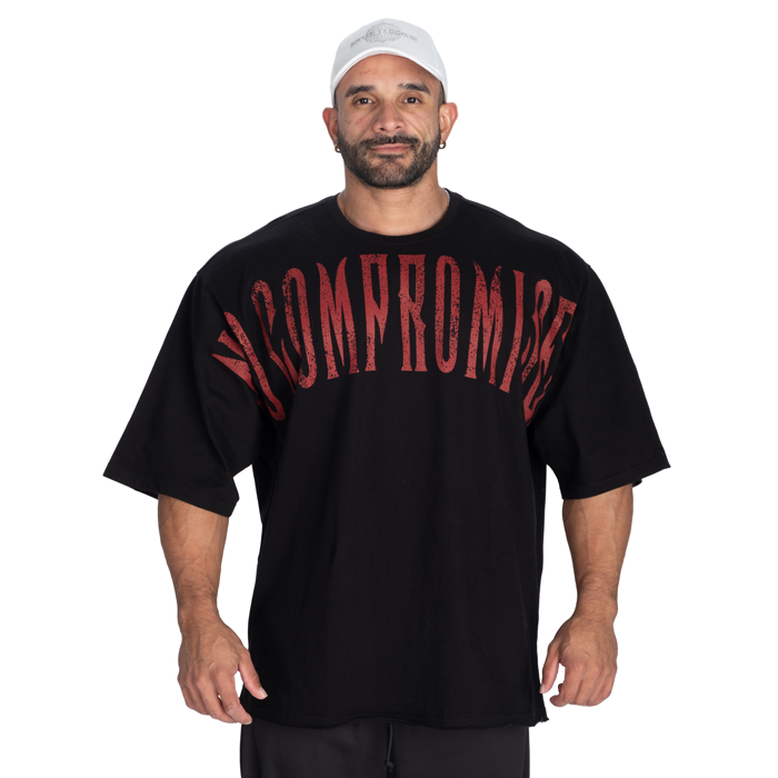 NC T-shirt Sort R&oslash;d