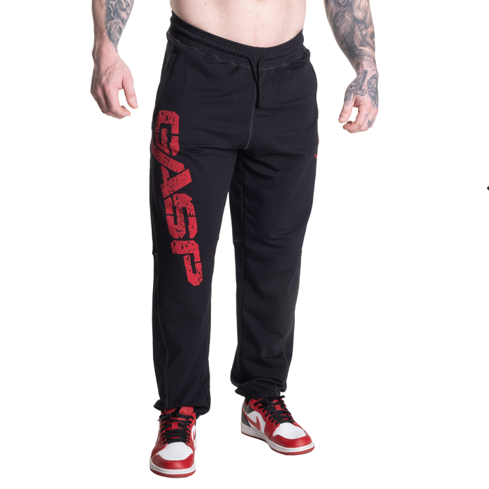 Vintage Sweatpants Sort R&oslash;d