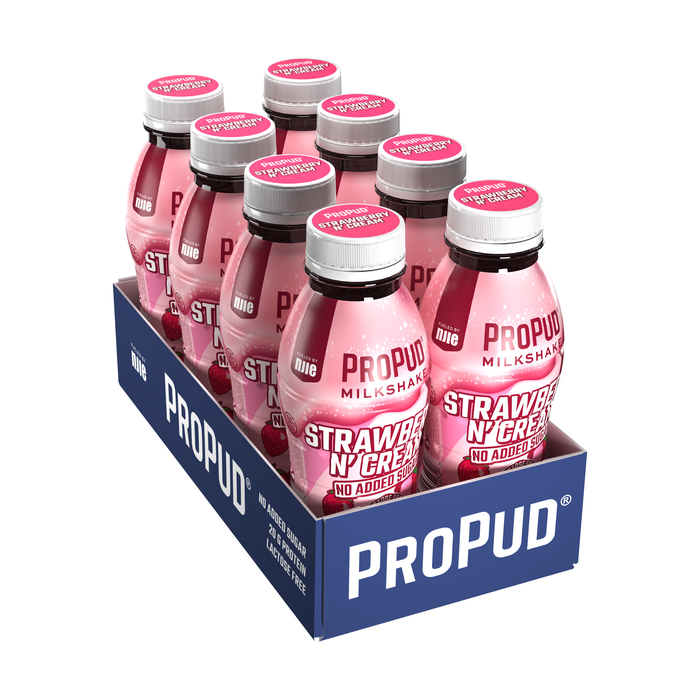 8 x ProPud Protein Milkshake, 330 ml Strawberry