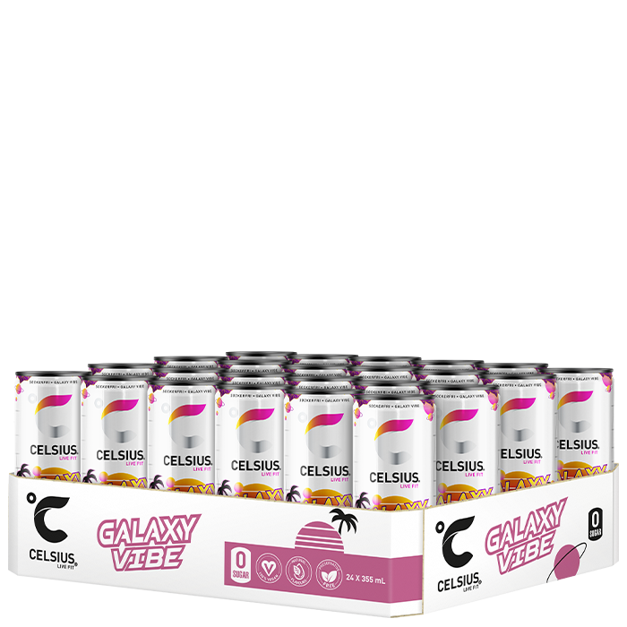 24 x Celsius Energidrik 355 ml Galaxy Vibe - NEW