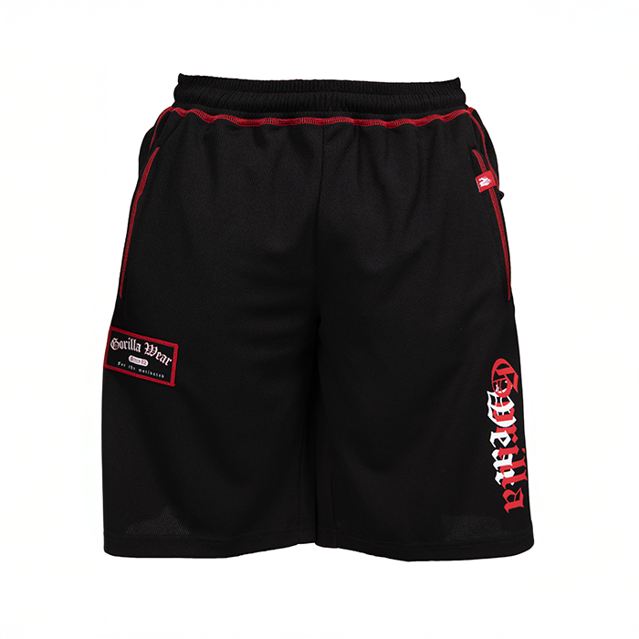 Marlow Mesh Shorts Sort R&oslash;d