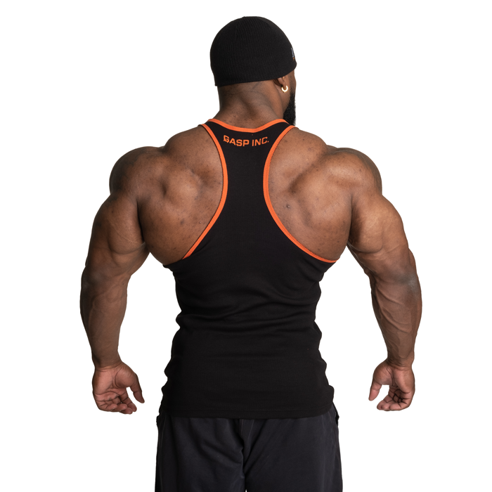 Ribbet Tanktop Sort Orange