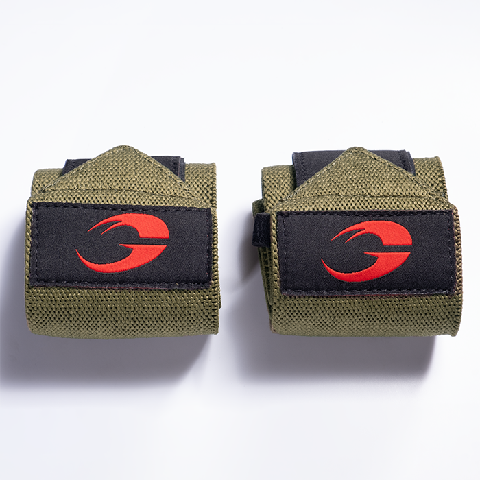 Hardcore Wrist Wraps 18 inch, Gr&oslash;n/R&oslash;d