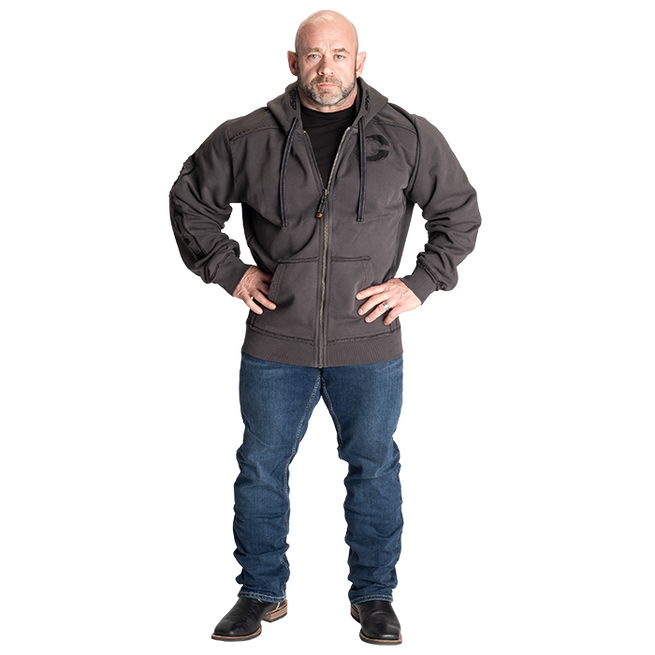 Pro Gym Hoodie Acid Wash Gr&aring;