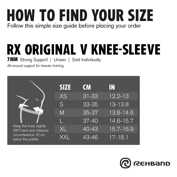 RX Original V Kn&aelig;st&oslash;tte 7mm Sort