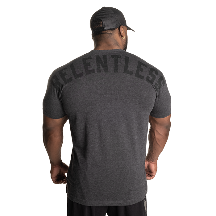 Skull Standard Tee, Dark Grey Melange
