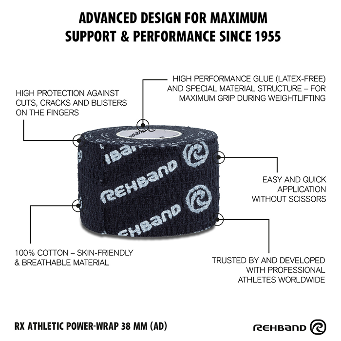 RX Athletic Power Wrap Sports Tape 38mm x 4,5m
