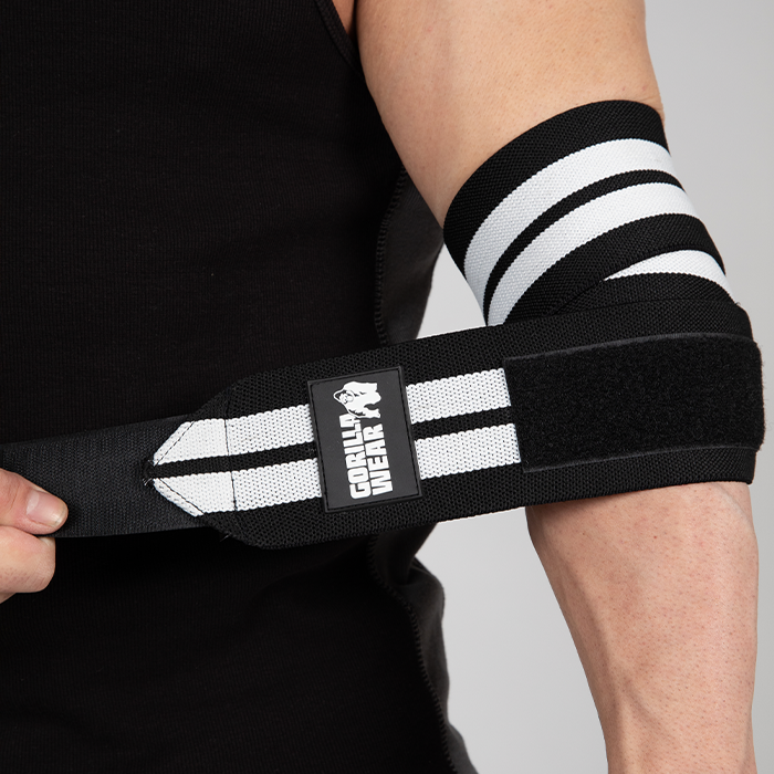 Elbow Wraps Sort/Hvid 1,8 m