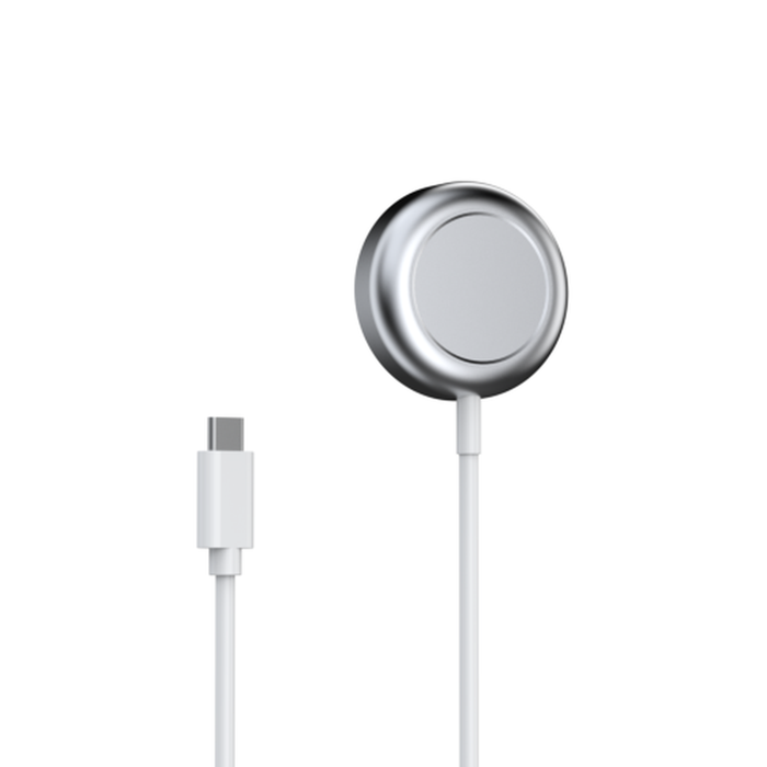 Oplader til Apple Watch og Samsung Galaxy Watch USB-C 1 m Hvid
