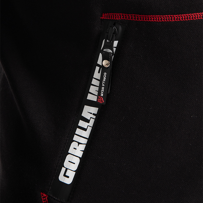 Georgia Hoodie med lynl&aring;s, Sort