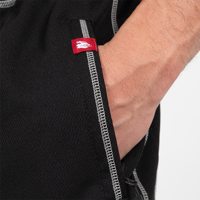 Marlow Mesh Shorts Sort Gr&aring;
