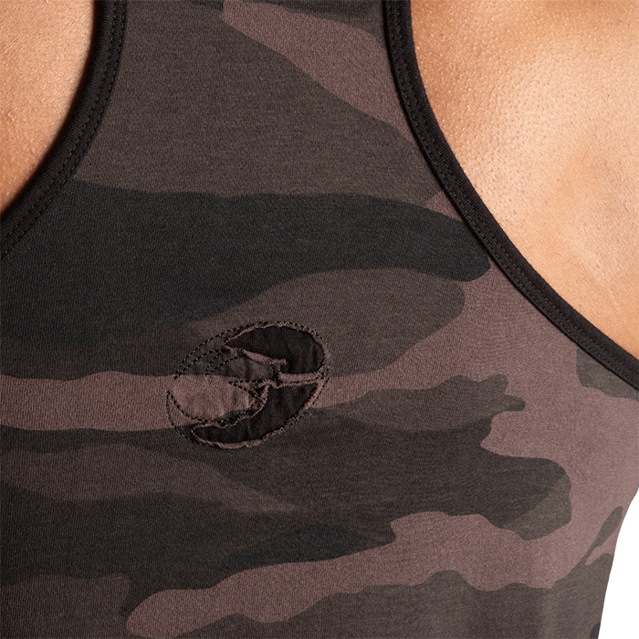 Vintage T-Back Top M&oslash;rk Camouflage