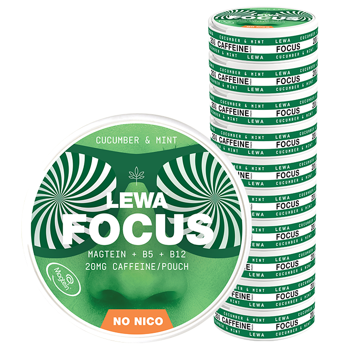 Functional NoNico Focus Nikotinfri Pouches Agurk/Mynte 10 stk FOCUS Cucumber/Mint