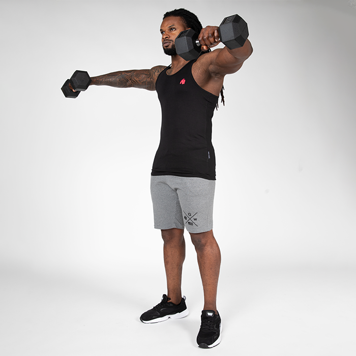 Adams Stretch Tank Top, Black
