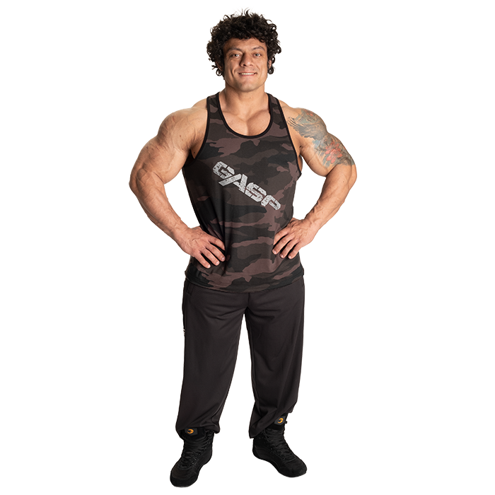 Vintage T-Back Top M&oslash;rk Camouflage