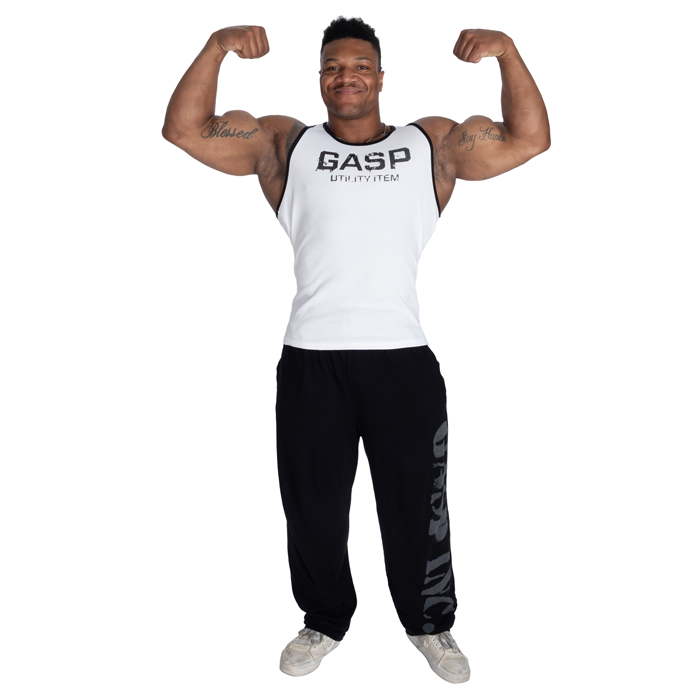 Ribbed T-Back Tanktop Hvid