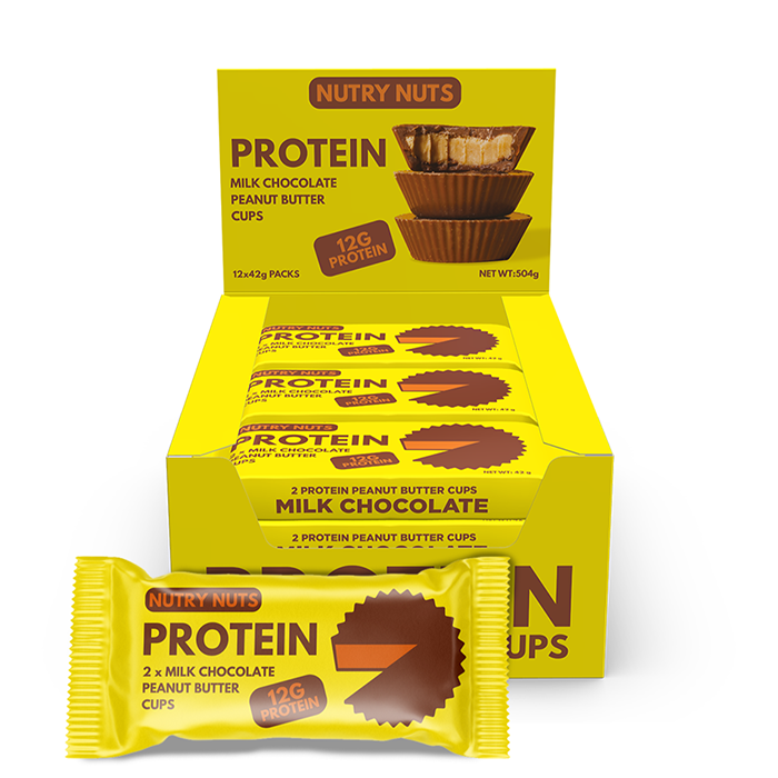 &AElig;ske Nutry Nuts Protein Peanut Butter Cups 42 g milk_chocolate